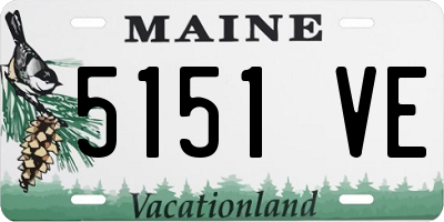 ME license plate 5151VE