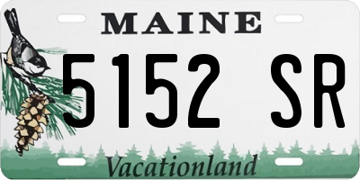 ME license plate 5152SR