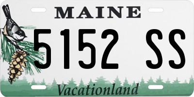 ME license plate 5152SS