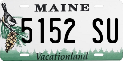 ME license plate 5152SU