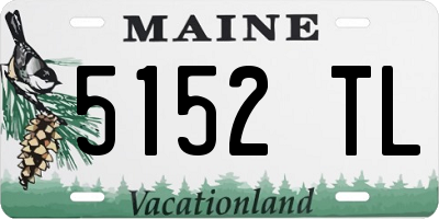 ME license plate 5152TL