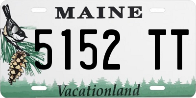 ME license plate 5152TT