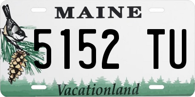 ME license plate 5152TU