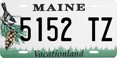 ME license plate 5152TZ