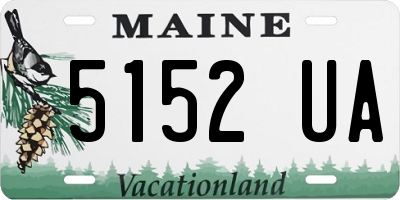 ME license plate 5152UA