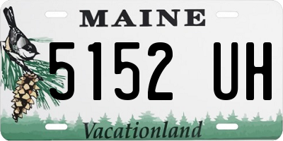 ME license plate 5152UH