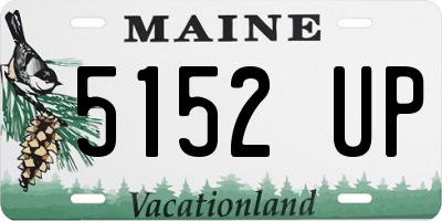 ME license plate 5152UP