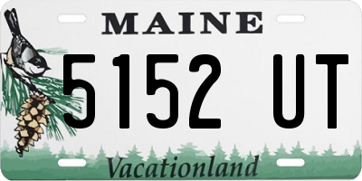 ME license plate 5152UT