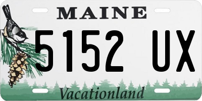 ME license plate 5152UX