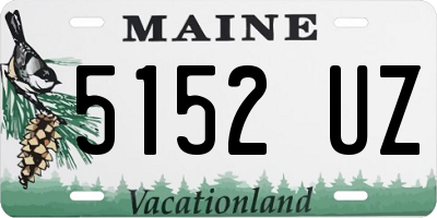 ME license plate 5152UZ
