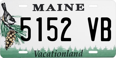 ME license plate 5152VB