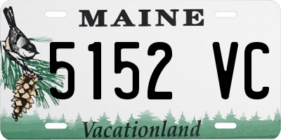ME license plate 5152VC