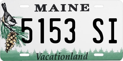 ME license plate 5153SI