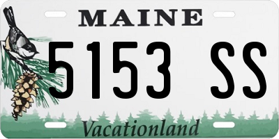 ME license plate 5153SS
