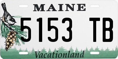 ME license plate 5153TB