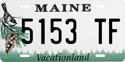 ME license plate 5153TF