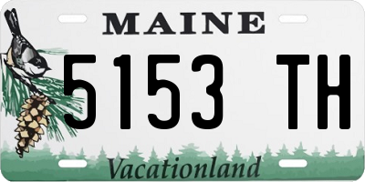 ME license plate 5153TH