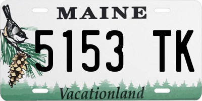 ME license plate 5153TK