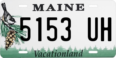 ME license plate 5153UH