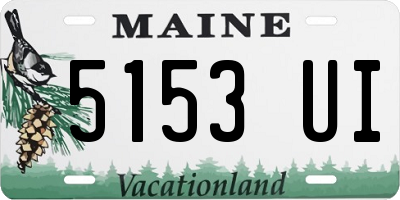 ME license plate 5153UI