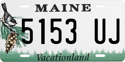 ME license plate 5153UJ