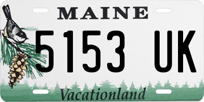 ME license plate 5153UK