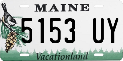 ME license plate 5153UY