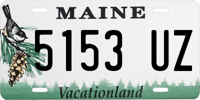 ME license plate 5153UZ