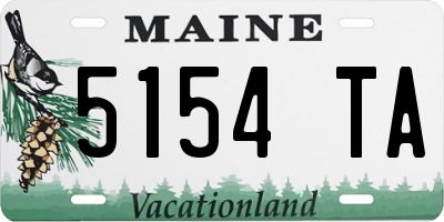 ME license plate 5154TA