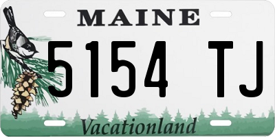 ME license plate 5154TJ