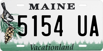 ME license plate 5154UA