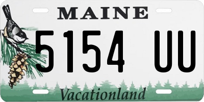 ME license plate 5154UU