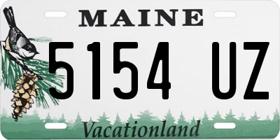 ME license plate 5154UZ