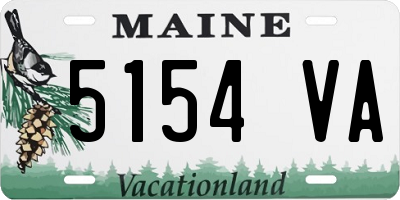 ME license plate 5154VA