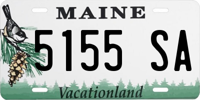 ME license plate 5155SA