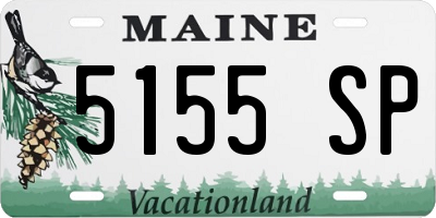 ME license plate 5155SP