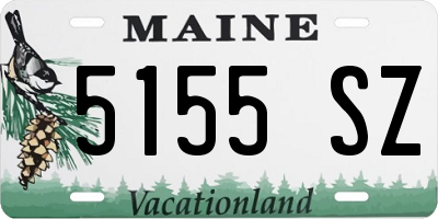 ME license plate 5155SZ