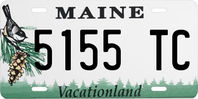 ME license plate 5155TC