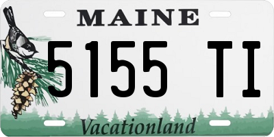 ME license plate 5155TI