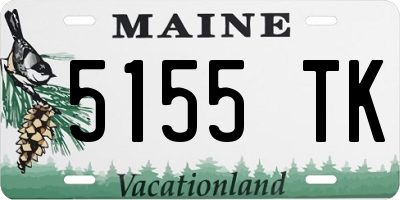 ME license plate 5155TK
