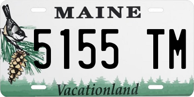 ME license plate 5155TM