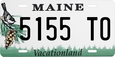 ME license plate 5155TO