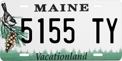 ME license plate 5155TY