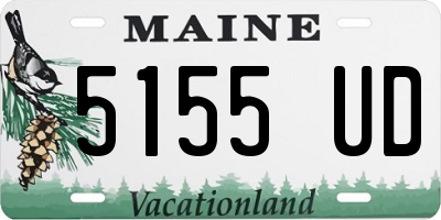 ME license plate 5155UD