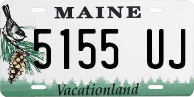 ME license plate 5155UJ