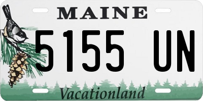 ME license plate 5155UN