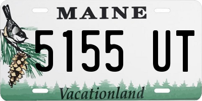 ME license plate 5155UT