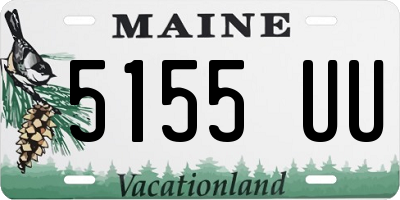 ME license plate 5155UU