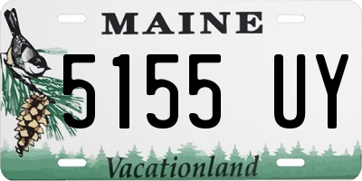 ME license plate 5155UY