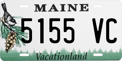 ME license plate 5155VC